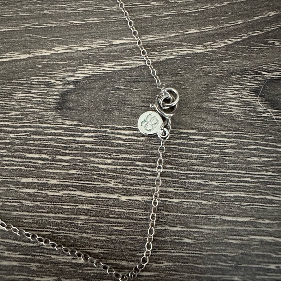 Gorjana Reese Long Tassel Necklace White Gold 925 Sterling Silver - Picture 4 of 6